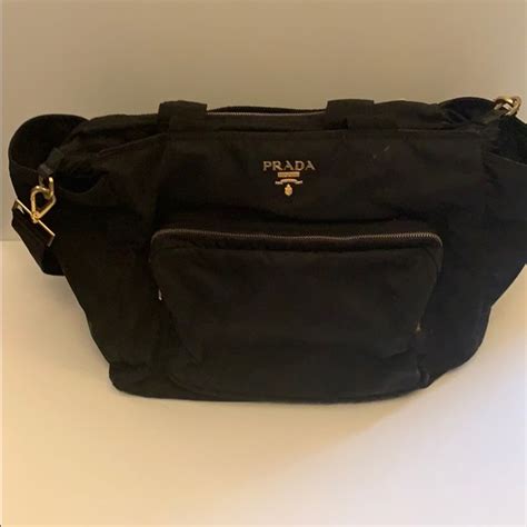 prada diaper bag gold hardware|high end diaper bag brands.